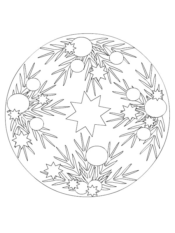 Plansa de colorat cu Craciun 690 657